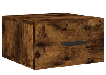 Wisząca szafka nocna przydymiony dąb 35x35x20 cm WM-829846