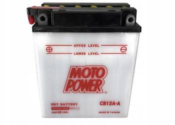 Akumulator motocyklowy 12V 12Ah 165A MotoPower CB12A-A