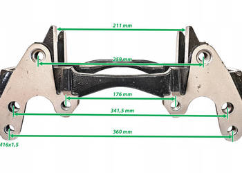 Wspornik Zacisku Hamulcowego Osi JOST do Zacisku HALDEX Moduł T 22,5''