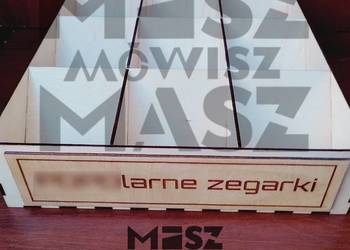 Szkatułka/organizer na zegarki 3x3 grawer dowolny napis #MiszMówiszMasz