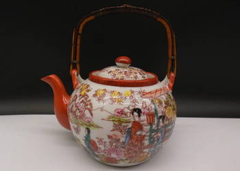 Stary Japoński Czajnik do Herbaty Kutani Geisha WareLata 20./30. XXw. Antyk