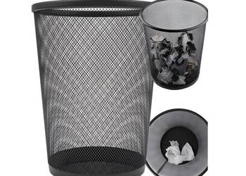 METALOWY KOSZ NA ŚMIECI PAPIER BIUROWY CZARNY SIATKOWY SIATKA KLASYCZNY METALOWY KOSZ NA ŚMIECI PAPIER BIUROWY CZARNY SIATKOWY SIATKA KLASYCZNY