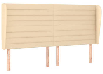 Zagłówek uszak kremowy 203x23x118/128 cm tkanina WM-3118123
