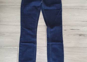 H&M Jeansy skinny granatowe nowe 34