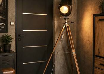 Lampa teatralna PRL Vintage loft
