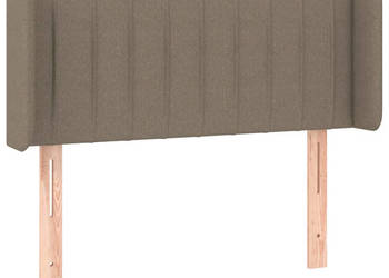 Zagłówek uszak taupe 103x16x78/88 cm tkanina WM-3119000