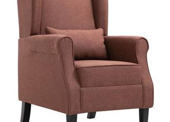 vidaXL Fotel brązowy, tapicerowany tkaniną(SKU:248617)