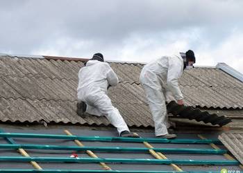 DEMONTAŻ UTYLIZACJA  ZDEJMOWANIE AZBESTU ETERNITU DOBRE MIASTO 514767572