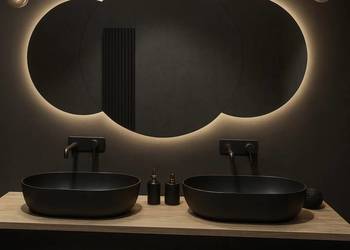 Zestaw luster łazienkowych z podświetleniem - UNIVERSE DOUBLE LED