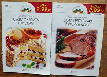 Ciasta z kremem i owocami, Dania i przysmaki z wieprzowiny 2 szt.