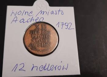 moneta Wolnego Miasta Aachen/Akwizgran z 1792r