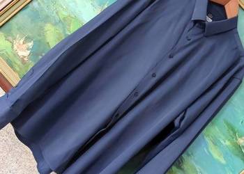 3XL męska koszula jedwabna satynowa śliska letnia klasyczna  casual slim fi
