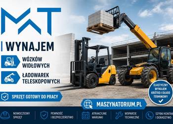 Wynajem Wózki widłowe Ładowarki teleskopowe