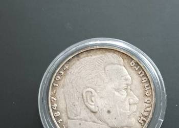 5 Marek Niemcy Paul von Hindenburg 1936 r. Men. "A"- piękne - oryginał