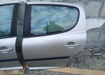 Drzwi lewe tył tylne Peugeot 207,EU,5D,HB,lak ETSC