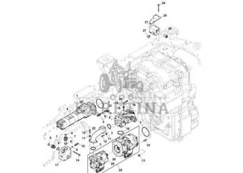 John Deere 9470RX - Łącznik kolankowy R560621 (Układ hydrauliczny)