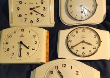 Zegary kuchenne korytarzowe porcelana Międzywojnie