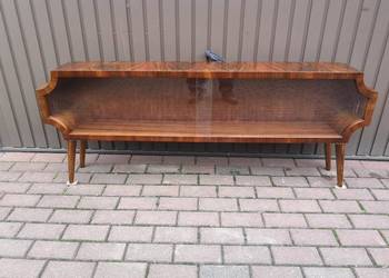 Komoda Niska RTV ART-DECO Unikat Orzech 158 Stara Antyk Po Renowacji.