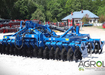 Brona talerzowa zawieszana Rolmako U652 4m hydrauliczna daszek