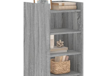 Szafka szary dąb sonoma 45x35x75 cm materiał drewnopochodny WM-848386