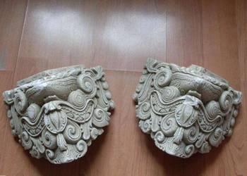 Ozdoba Narożna Głowa smoka gipsowa 2szt.  unikatowa  wysylka