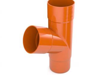 Bryza PVC Trójnik 90/90/90 mm ceglasty