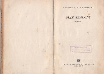 (02384) MĄŻ SZALONY – ZYGMUNT KACZKOWSKI