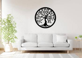 NAKLEJKA OZDOBNA NA ŚCIANĘ 80cm X 80cm BEZ TŁA DRZEWO ŻYCIA