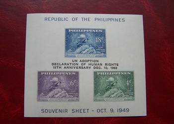 Filipiny 1949/63 MNH Nadruk na bloczku z 1949r
