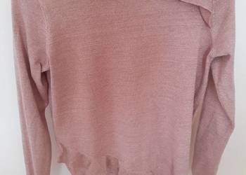 sweter pudrowy róż M