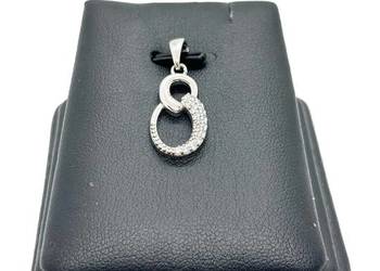 Nowa srebrna zawieszka pr 925 1,58g | Cyrkonia