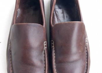 mokasyny męskie skórzane brązowe Clarks