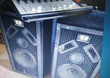 Komplet estradowy z kolumnami dla muzyka