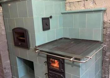 Kuchnia kaflowa z ścianką grzewczą