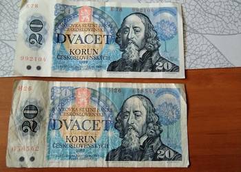 20 koro banknoty Czechoslowackie