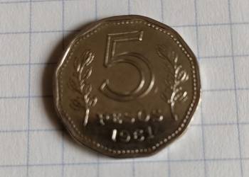 5 PESOS 1961 ROK - ARGENTYNA