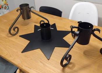 Stojak choinkowy kuty klasyczny czarny kuty ręcznie