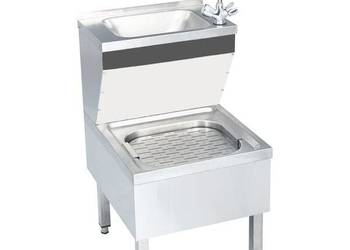 vidaXL Umywalka gospodarcza z kranem, wolnostojąca(SKU:51116)