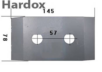 Piętka płozy HARDOX 073614/S części do pługa KVERNELAND