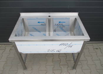 SOLIDNY ZLEW BASEN 2 KOMOROWY 100/60/85 NOWY