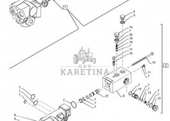 New Holland T6090 T6070 Zawór hamulca 47583839