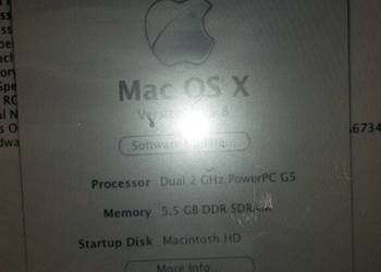 Komputer APPLE Mac Pro G5 A1047 2x2Ghz 5,5GB