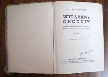 Gustaw Morcinek - Wyrąbany chodnik t. I - 1947