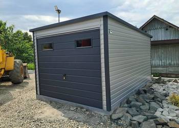 Garaż blaszany 3x5, Konstrukcja w ocynku, PRODUCENT SZYBKA REALIZACJA