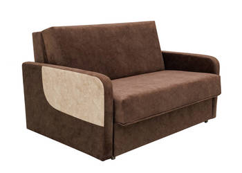 Amerykanka Tapicerowana Dwuosobowa Brązowa