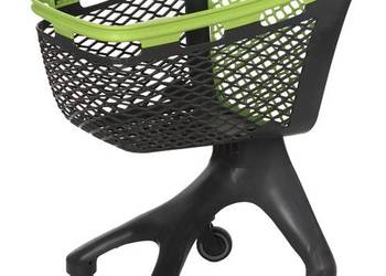 Wózek sklepowy plastikowy zakupowy 100 litrów Super lekki Zielony