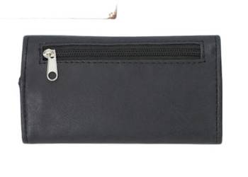 Etui na Tytoń w Jednolitym Kolorze bez Wzorów Portfel Czarne