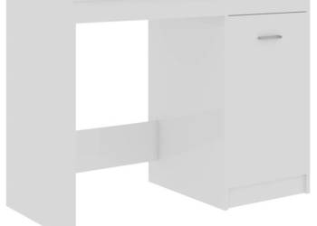 Biurko wysoki połysk białe 100x50x76 cm WM-801802