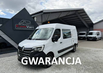 Renault Master L2H2 średniak 7-osobowy lift brygadówka doka pełna opcja 99…