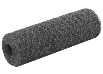 vidaXL Ogrodzenie z siatki, stal i PVC, 25x0,5 m, szare(SKU:143274)